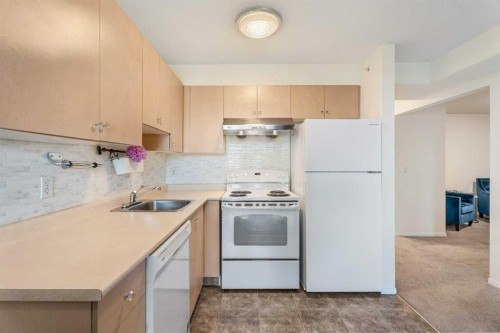 3421-1620 70 Street Se, Calgary, AB - Indoor Photo Showing Kitchen