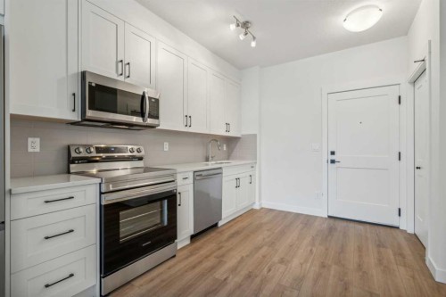 3117-1802 Mahogany Boulevard Se, Calgary, AB - Indoor Photo Showing Kitchen