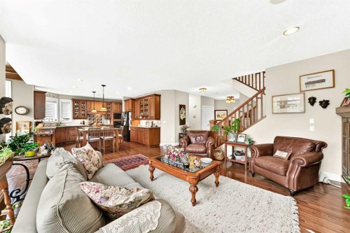 1748 Hidden Creek Way Nw, Calgary, AB - Indoor Photo Showing Living Room