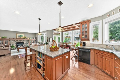 1748 Hidden Creek Way Nw, Calgary, AB - Indoor Photo Showing Kitchen With Double Sink