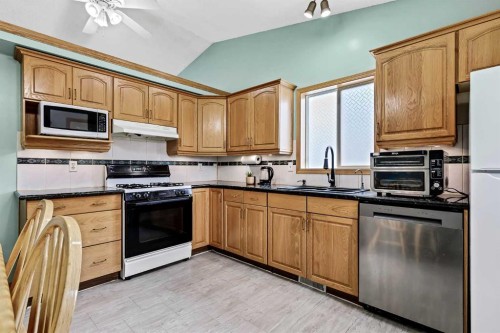 4 Big Springs Hill Se, Airdrie, AB - Indoor Photo Showing Kitchen With Double Sink
