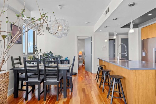 701-10 Shawnee Hill Sw, Calgary, AB - Indoor Photo Showing Dining Room
