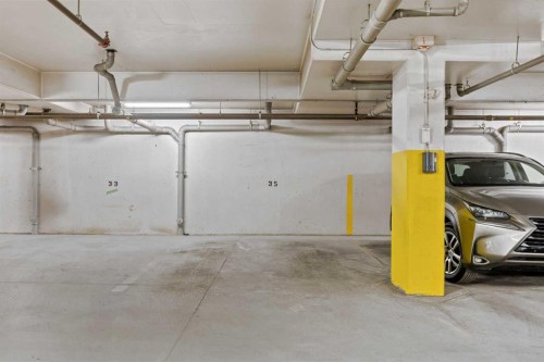 701-10 Shawnee Hill Sw, Calgary, AB - Indoor Photo Showing Garage