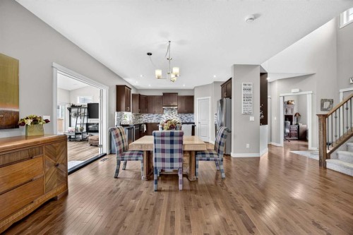 2029 Luxstone Boulevard Sw, Airdrie, AB - Indoor Photo Showing Dining Room