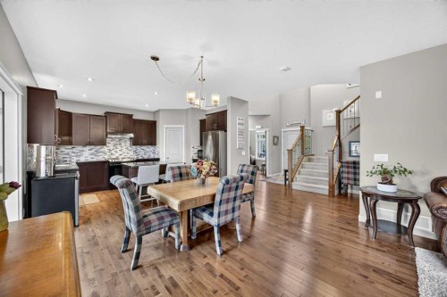 2029 Luxstone Boulevard Sw, Airdrie, AB - Indoor Photo Showing Dining Room