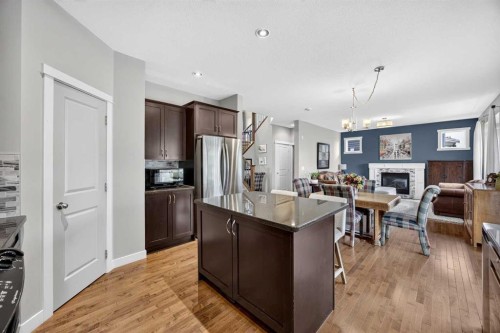 2029 Luxstone Boulevard Sw, Airdrie, AB - Indoor Photo Showing Kitchen With Upgraded Kitchen