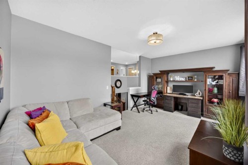 2029 Luxstone Boulevard Sw, Airdrie, AB - Indoor Photo Showing Living Room