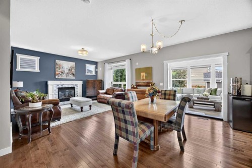 2029 Luxstone Boulevard Sw, Airdrie, AB - Indoor Photo Showing Other Room With Fireplace