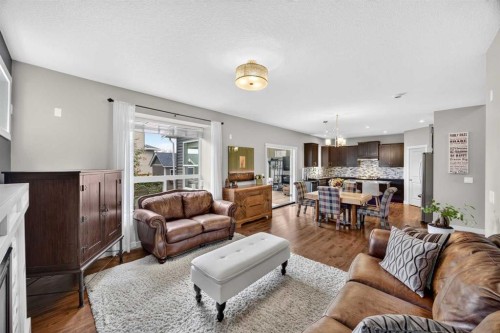 2029 Luxstone Boulevard Sw, Airdrie, AB - Indoor Photo Showing Living Room
