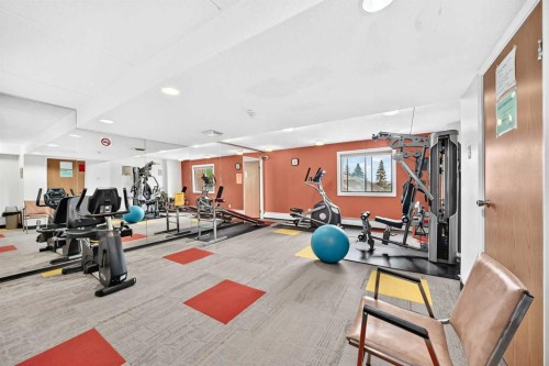 106-5204 Dalton Drive Nw, Calgary, AB - Indoor Photo Showing Gym Room