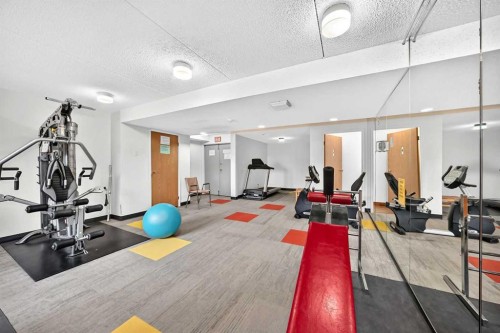106-5204 Dalton Drive Nw, Calgary, AB - Indoor Photo Showing Gym Room