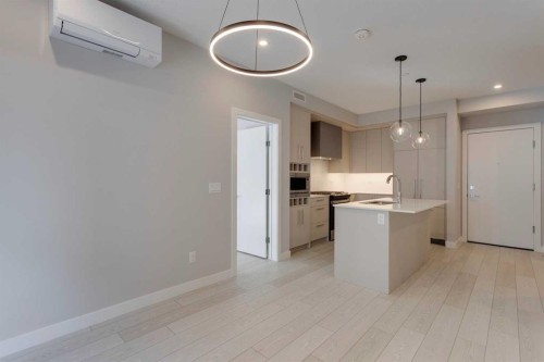 206-8370 Broadcast Avenue Sw, Calgary, AB - Indoor Photo Showing Kitchen