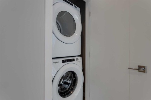 206-8370 Broadcast Avenue Sw, Calgary, AB - Indoor Photo Showing Laundry Room