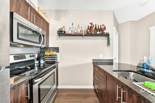 1406-325 3 Street Se, Calgary, AB - Indoor Photo Showing Kitchen With Upgraded Kitchen