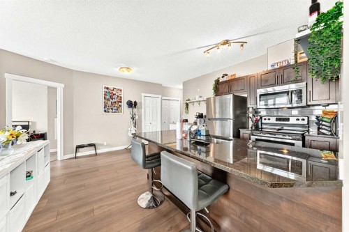 1406-325 3 Street Se, Calgary, AB - Indoor Photo Showing Kitchen With Stainless Steel Kitchen With Upgraded Kitchen