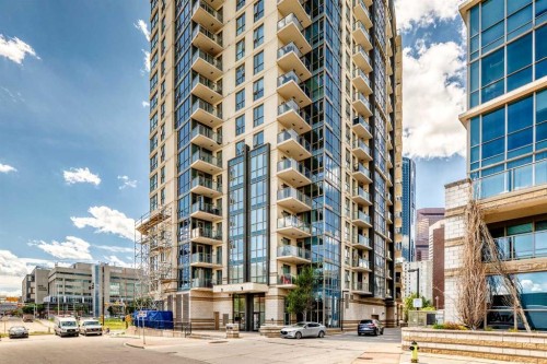 1406-325 3 Street Se, Calgary, AB - Outdoor With Balcony With Facade
