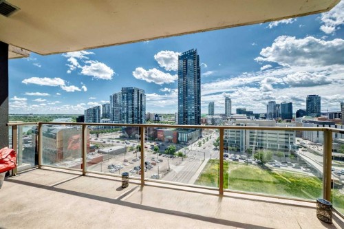 1406-325 3 Street Se, Calgary, AB - Outdoor With Balcony With View