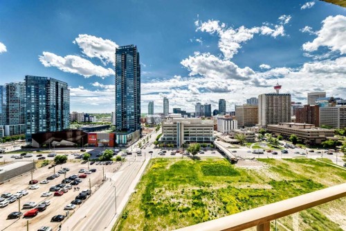 1406-325 3 Street Se, Calgary, AB - Outdoor With Balcony With View
