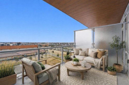 606-8445 Broadcast Avenue Sw, Calgary, AB - Outdoor With Balcony With Exterior