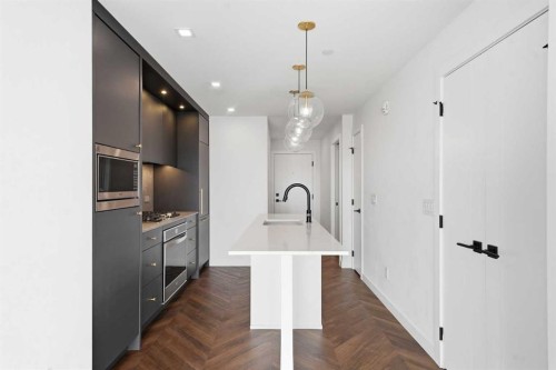 606-8445 Broadcast Avenue Sw, Calgary, AB - Indoor Photo Showing Kitchen