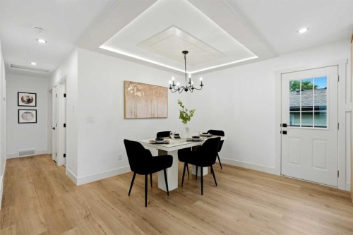 908 Stonehaven Road Sw, Calgary, AB - Indoor Photo Showing Dining Room