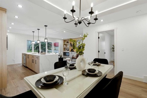 908 Stonehaven Road Sw, Calgary, AB - Indoor Photo Showing Dining Room