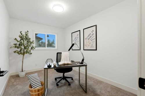 908 Stonehaven Road Sw, Calgary, AB - Indoor Photo Showing Office