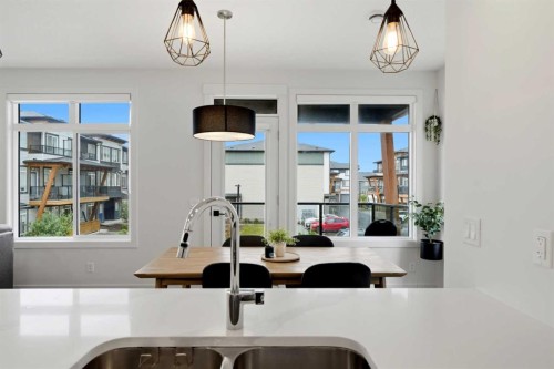 603-10060 46 Street Ne, Calgary, AB - Indoor Photo Showing Kitchen With Double Sink