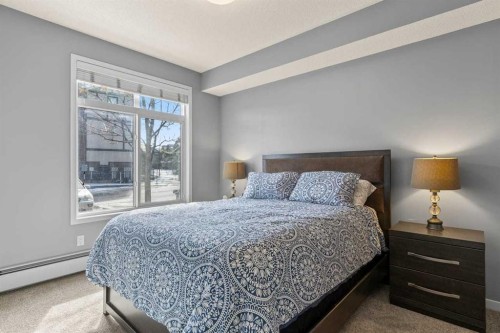 114-6703 New Brighton Avenue Se, Calgary, AB - Indoor Photo Showing Bedroom