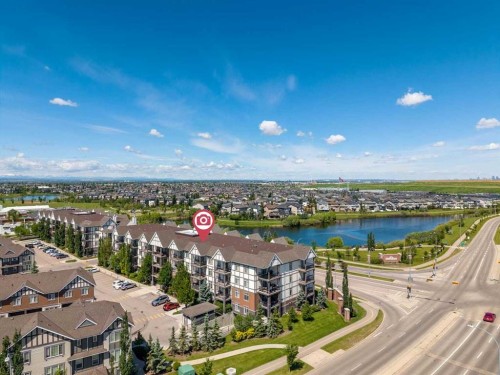 114-6703 New Brighton Avenue Se, Calgary, AB - Outdoor With Body Of Water With View