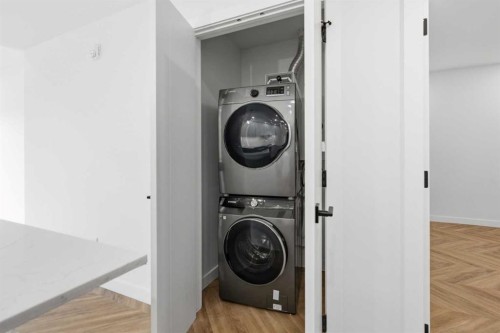 307-8445 Broadcast Avenue Sw, Calgary, AB - Indoor Photo Showing Laundry Room