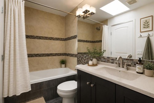 56 Deersaxon Circle Se, Calgary, AB - Indoor Photo Showing Bathroom