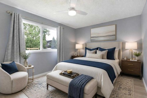 3627 Cedarille Drive Sw, Calgary, AB - Indoor Photo Showing Bedroom