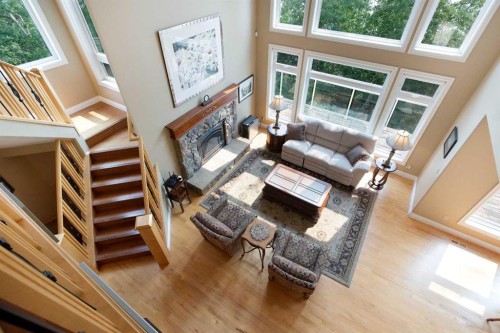 57-39408 Range Road 21, Rural Lacombe County, AB - Indoor With Fireplace
