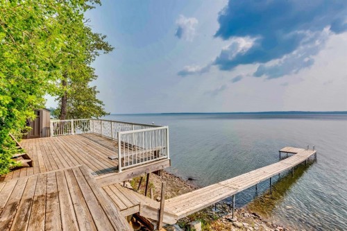 57-39408 Range Road 21, Rural Lacombe County, AB - Outdoor With Body Of Water With Deck Patio Veranda