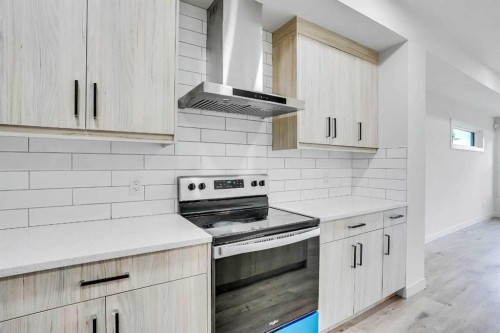 106-116 Saddlestone Heath Ne, Calgary, AB - Indoor Photo Showing Kitchen With Upgraded Kitchen