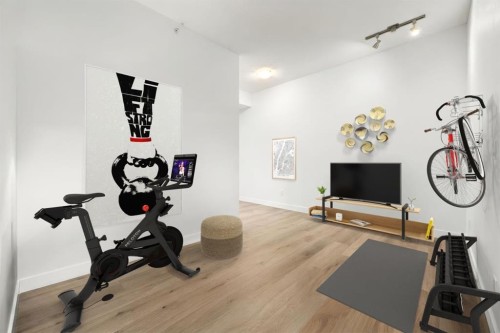 106-108 25 Avenue Sw, Calgary, AB - Indoor Photo Showing Gym Room