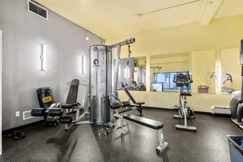 2911-221 6 Avenue Se, Calgary, AB - Indoor Photo Showing Gym Room