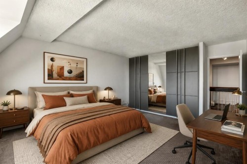 2911-221 6 Avenue Se, Calgary, AB - Indoor Photo Showing Bedroom