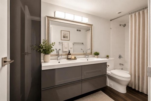 2911-221 6 Avenue Se, Calgary, AB - Indoor Photo Showing Bathroom