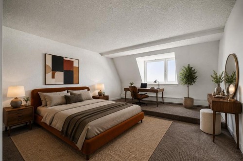 2911-221 6 Avenue Se, Calgary, AB - Indoor Photo Showing Bedroom