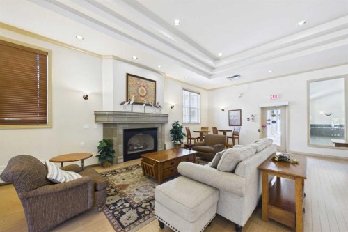 254-3000 Marda Link Sw, Calgary, AB - Indoor Photo Showing Living Room With Fireplace