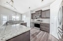 110 Cedar Square, Blackfalds, AB  - Indoor Photo Showing Kitchen With Double Sink With Upgraded Kitchen 