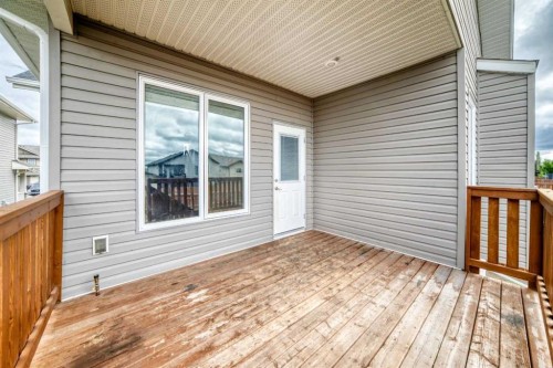 110 Cedar Square, Blackfalds, AB - Outdoor With Deck Patio Veranda With Exterior