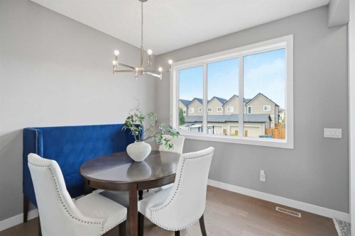 332 Lawthorn Way Se, Airdrie, AB - Indoor Photo Showing Dining Room