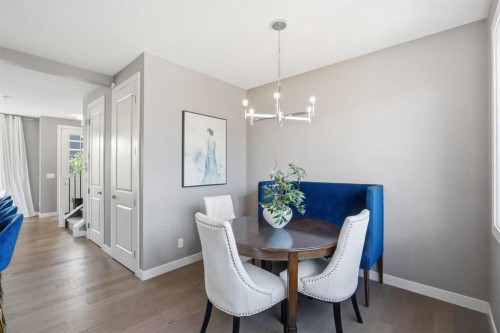 332 Lawthorn Way Se, Airdrie, AB - Indoor Photo Showing Dining Room