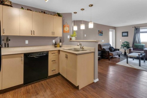 1310-4975 130 Avenue Se, Calgary, AB - Indoor Photo Showing Kitchen With Double Sink