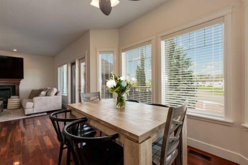 156 Camden Court, Strathmore, AB - Indoor With Fireplace