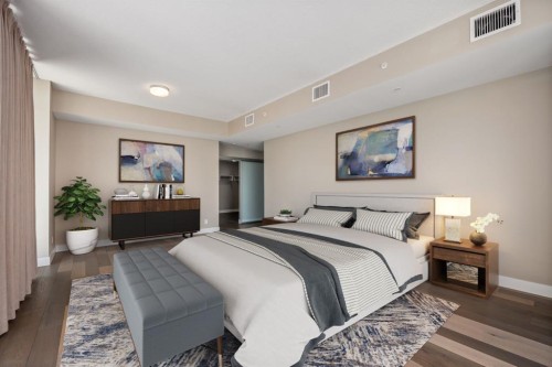 3903-1122 3 Street Se, Calgary, AB - Indoor Photo Showing Bedroom