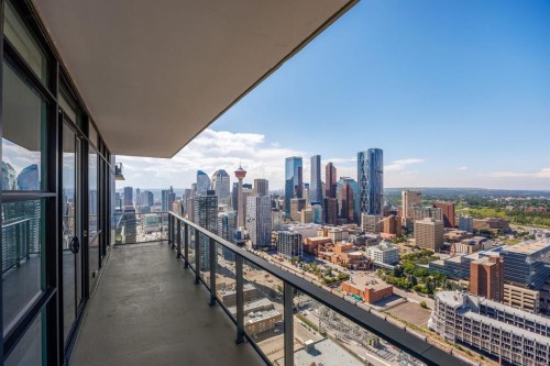 3903-1122 3 Street Se, Calgary, AB - Outdoor With Balcony With View
